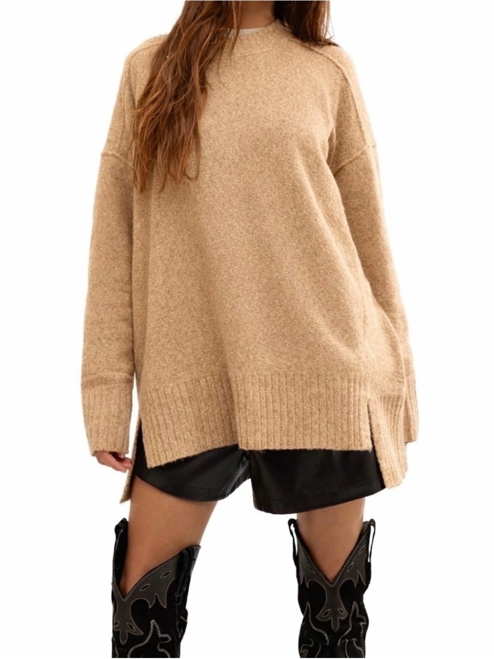 Free People Phoebe Tunic Sweater Large